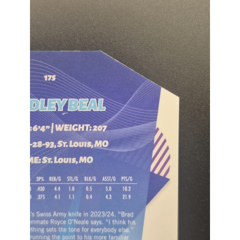 2025 Topps Finest Basketball Bradley Beal #175 Silver Die-Cut /35 LA Clippers